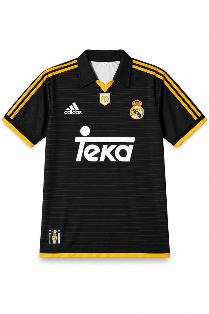 Real Madrid Teka Retro Black Jersey (Baggy)