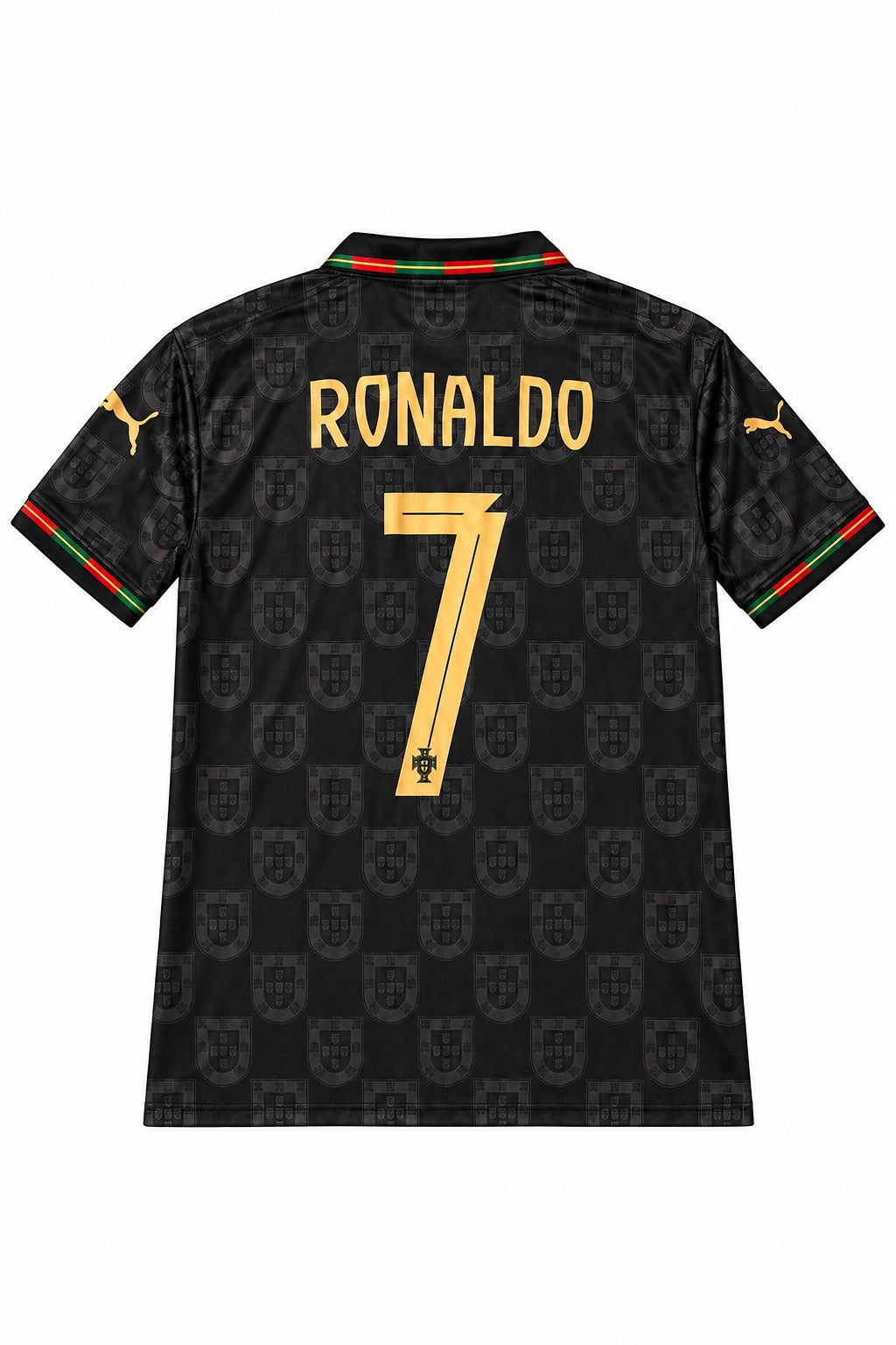 Portugal Black Ronaldo 7 Jersey (Regular)