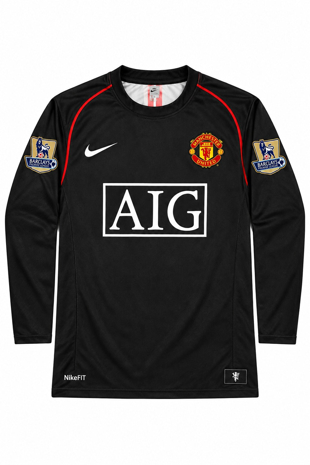 Man United 2007/08 Ronaldo 7 Black Jersey (Regular)
