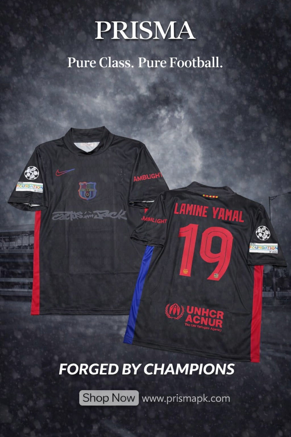 Barcelona Away Black 24/25 Jersey (Regular)