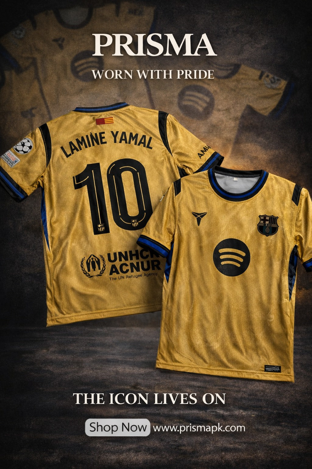 Barcelona Away 25/26 Jersey Yellow (Regular)